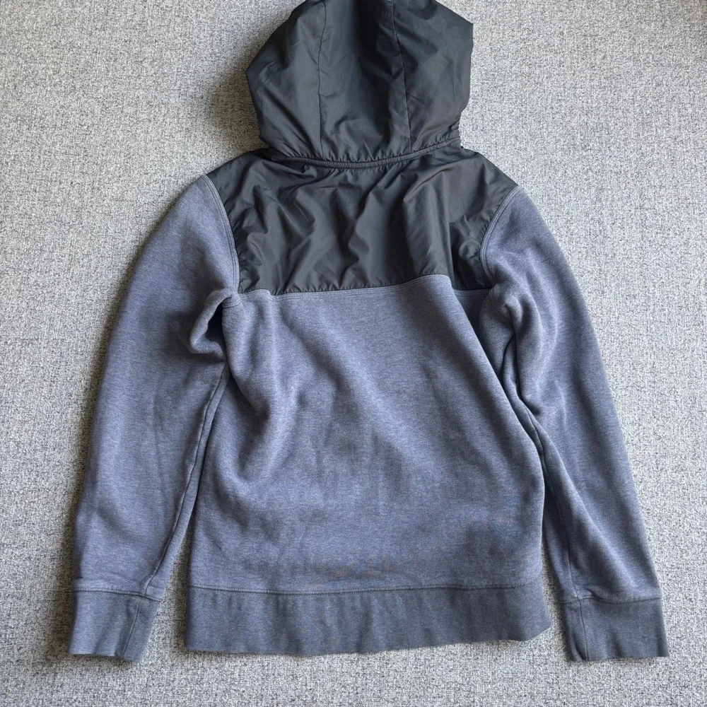 Illinois Nike Hoodie Mens Large Gray Shield Hybrid Tech Fleece Sportswear